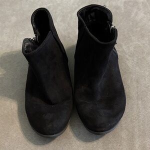 Kid’s Black Suede Ankle Boots